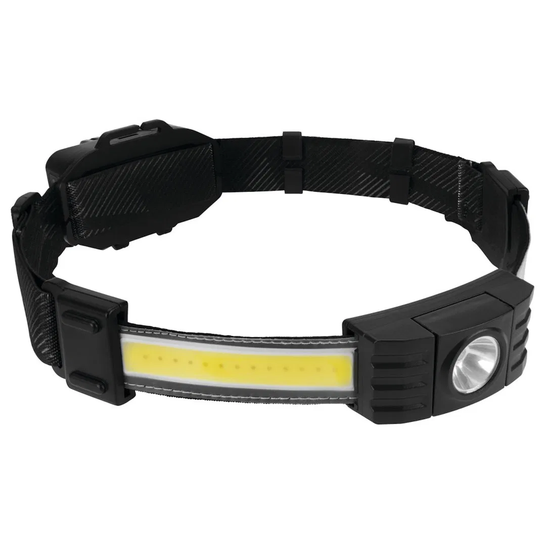 W2682 – PERFORM TOOL Flashlight, Adjustable Head Strap OSRAM LED Clear Lens 400 Lumens High Beam/ 200 Lumens Low Beam...